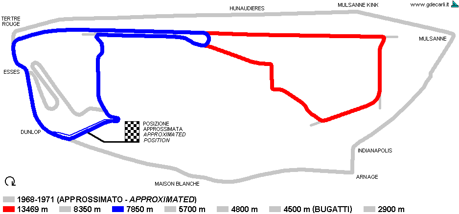 Le Mans, 1969 proposal (13469 m)